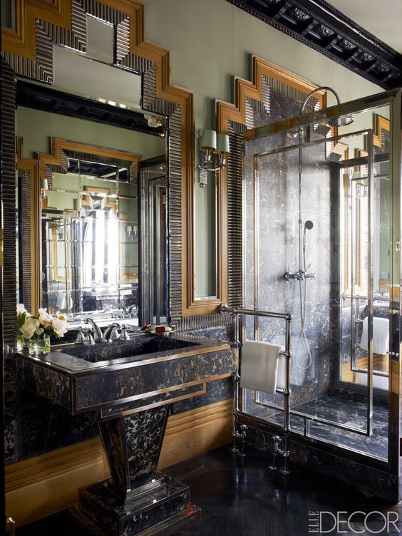 3 кеңес және 23 Art Deco ванна бөлмесі идеясы